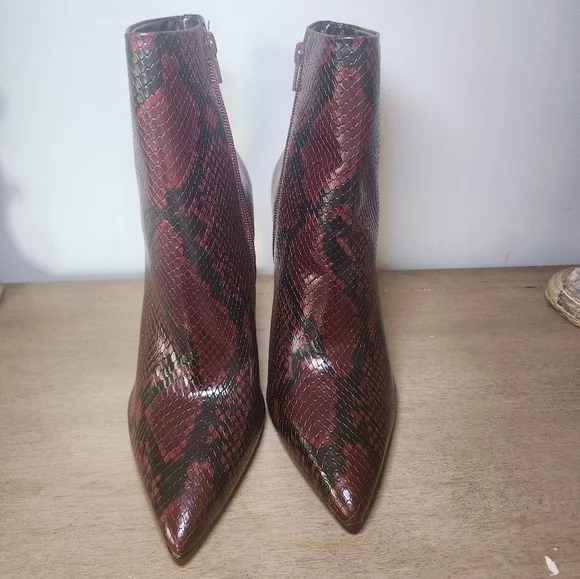 Aldo snake print ankle booties size 9 new without a box - Picture 5 of 8